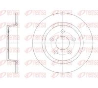 REMSA Dischi Freno Posteriore Pieni Ø280mm Per Ford Transit Connect