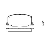 REMSA Kit pastiglie freni Anteriore Con contatto segnalazione usura con accessori con molla 0268.04