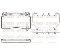 REMSA Kit pastiglie freni Anteriore per FORD GT per TESLA Model S (5YJS) 0666.64