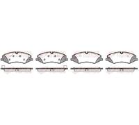 REMSA Kit pastiglie freni Anteriore predisposto per visualizzazione avviso usura con accessori 1409.10 Compatibilità con LAND ROVER Range Rover Sport L320 Range Rover III L322 Range Rover Sport L494