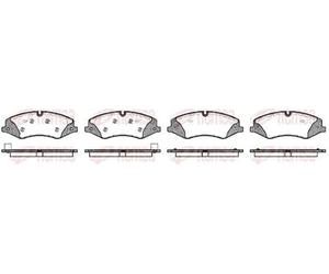 REMSA Kit pastiglie freni Anteriore predisposto per visualizzazione avviso usura con accessori 1409.10 Compatibilità con LAND ROVER Range Rover Sport L320 Range Rover III L322 Range Rover Sport L494