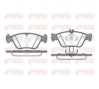 REMSA Kit pastiglie freni Anteriore predisposto per visualizzazione avviso usura con accessori con molla 0586.10 Compatibilità con MERCEDES-BENZ Sedan W210 Sedan W202 SLK R170
