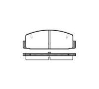 REMSA Kit pastiglie freni Posteriore con accessori con molla 0179.20 Compatibilità con MAZDA 6 Hatchback GG 6 2 volumi/Coda spiovente GH 6 Station wagon GH PREMACY CP 6 GG 323 F VI BJ