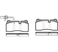 REMSA Kit pastiglie freni Posteriore Con contatto segnalazione usura con accessori 0983.11