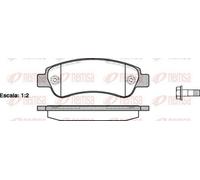 REMSA Kit pastiglie freni Posteriore per FIAT Ducato Kastenwagen (250, 290)