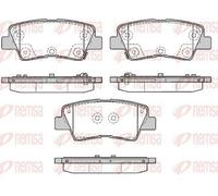 REMSA Kit pastiglie freni Posteriore per HYUNDAI i20 Schrägheck (GB, IB) 1362.85