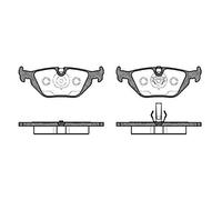 REMSA Kit pastiglie freni Posteriore predisposto per visualizzazione avviso usura con accessori & con molla 0265.50
