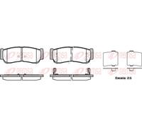 REMSA Pastiglie Bremsbelegsatz Posteriore per Hyundai Santa Fé II H-1/Starex