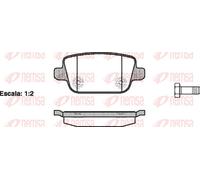 REMSA Pastiglie Freni Posteriori per Ford Kuga I Galaxy Land Rover Freelander 2
