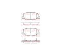 REMSA Pastiglie Freni Posteriori per Mitsubishi Outlander III Gg _W Gf _W