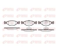 REMSA Pastiglie Freno Bremsbelegsatz Frontale Adatto A per Fiat Palio Weekend