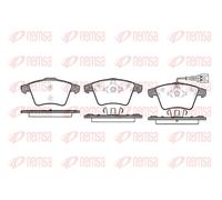 REMSA Pastiglie Freno Bremsbelegsatz Frontale per VW Transporter V Bus Multivan