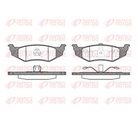 REMSA Pastiglie Freno Bremsbelegsatz Posteriore Adatto A per Chrysler PT Cruiser