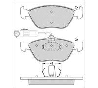 Remsa - Set di pastiglie per Freno a Disco, 0.589,12