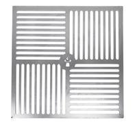Remundi Griglia per barbecue Cube L Silver