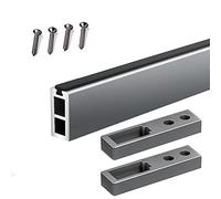 REMYS Closet Rods Garment Hanger Durable Pole for Wardrobe/Bedroom/Laundry Room,18 20 23 24 30 35 40 45 50 55inch Long Clothes Poles for Hanging Clothes, Complete Kits(Ligjt grey,55in/140cm)