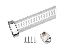 REMYS Heavy Duty Hanging Closet Rods Valet Clothes Rod Organizer,Black Gold Silver Clothes Pole for Laundry Room/Wardrobes, 60 70 80 90 100 110 120 130 140 150 160cm Long(Silver,70cm/27.5in)