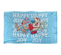Ren And Stimpy Happy Happy Joy Joy Coperta super morbida al tatto setoso - 91 x 147 cm