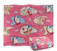 Ren And Stimpy Ren & Stimpy Pattern Coperta super morbida al tatto setoso - 152 x 127 cm