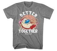 Ren E Stimpy - Meglio Insieme - Classici Americani - Grigio Grafite Adulto S
