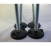 REN Piedini Per Rulliera Conveyor Regolabile 60mm Base 900kg M8x80mm Vite