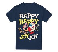 Ren & Stimpy Happy Happy Joy Joy Maglietta Uomo (TV6537)