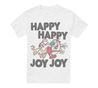Ren & Stimpy Happy Happy Joy Joy Maglietta Uomo (TV6776)