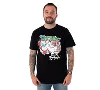 Ren & Stimpy Nero Graffiti T-shirt a maniche corte Unisex Adulti