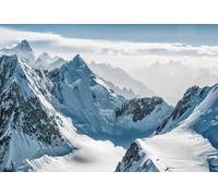 Renaiss 1.5x1m Neve Montagna Scenario Sfondo Inverno freddo montagna innevata Nuvole e nebbia sfondo fotografico Avventura all'aperto sci viaggio Ragazzo adulto ritratto foto oggetti di scena