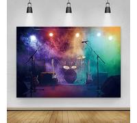Renaiss 1.8x1.2m Musica Concerto Palcoscenico Foto Sfondo Band Live Shows Vinile Fotografia Sfondo Compleanno Musica Festa Musicale Studio Decor Youtube Foto Video Puntelli