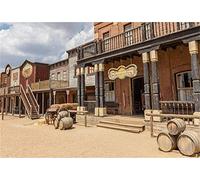 Renaiss 1.8x1.2m Sfondo città western Stile selvaggio West Cowboy Fotografia sfondo festa decorazione carta da parati uomo bambini adulti ritratto Video fotografico Vinile Oggetti di scena in studio