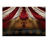 Renaiss 2.2x1.5m Circo Fotografia Sfondo Carnevale Spettacolo teatrale Tenda Sfondo Notte di Carnevale Decorazioni per feste Baby doccia Scatto di ritratti Puntelli fotografici