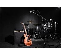 Renaiss 2.2x1.5m Sfondo di banda per fotografia Chitarra Tamburo Musica rock moderna Concerto Sfondo Ritratto di adulti Riprese Carta da parati in vinile Banner per feste Foto Video Studio Puntelli