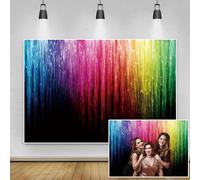 Renaiss 2.2x1.5m Vinile Fotografia Sfondo colorato Matrimonio Compleanno Musica Danza Discoteca Festa Decorazione Banner Bambini Adulti Ritratto Foto Studio Puntelli