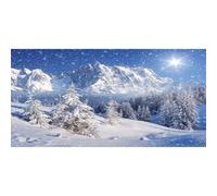 Renaiss 2.5x1.2m Sfondo di un paese delle meraviglie invernale Scena di neve Foresta di montagna Fiocco di neve Fotografia sfondo festa di Natale decorazione foto puntelli carta da parati in vinile