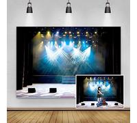 Renaiss 3.5x2.5m Sfondo dei riflettori del palco Musica Spettacolo Concerto Live Vinile Fotografia Sfondo Compleanno Festa Decor Bambini Adulti Vlogger Ritratto Riprese Foto Video Puntelli