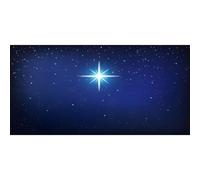 Renaiss 3x1.5m Cielo stellato sfondo fotografico Notte stellata fondale Santo Natale Stella Nascita di Gesù sfondo Presepe di Natale decorazione della chiesa Studio fotografico oggetti di scena