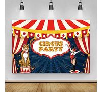Renaiss 3x2m Circo Carnevale Sfondo Tenda da circo rossa Animale Sfondo di fotografia Compleanno bambini Decorazioni per feste Banner Baby doccia Puntelli fotografici