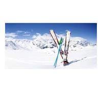 Renaiss 4.5x2.5m Sfondo fotografico per località sciistiche invernali Sfondo per snowboard sulla cima di una montagna innevata Decorazioni per feste natalizie Oggetti di scena per studi fotografici