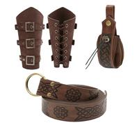 Renaissance Belt Pouch for Men and Women, Vintage Medieval Leather Waist Bag for Cosplay, Themed Events, Renaissances Fairs, LARP, Historical Festivals, & Period Costumes