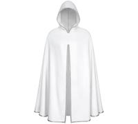 Renaissance - Cappotto con cappuccio medievale, da uomo, con cappuccio, cappotto da strega, costume di Halloween, punk gotico, costume da pirata