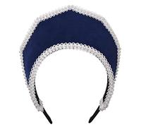 Renaissance Elizabethan Tudor Queen Royal Coronet Cappuccio Cappello Donna Anne Boleyn Fascia Vittoriana