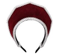 Renaissance Elizabethan Tudor Queen Royal Coronet Cappuccio Cappello Donna Anne Boleyn Fascia Vittoriana
