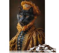Renaissance Queen Cat Jigsaw Puzzle Impossible 1000 Pezzi Decorazione Per La Casa. Giochi Rilassamento E Intelligence Per Adulti E Ragazzi Da 14 Anni 1000pcs (40x28cm)
