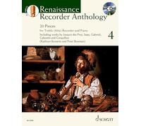 Renaissance Recorder Anthology 4 Vol. 4: 20 Pieces. Band 4. Alt-Blockflöte und Tasteninstrument.