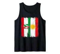 Renania Settentrionale-Vestfalia Germania Kurdistan Half Flag Jersey Canotta