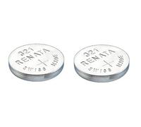 Renata 2 x 321 Batteria Orologio Costruzione Svizzera Ossido Argento 1.5v (SR616SW) conosciute come SR616SW, SR65, SR616, SB-AF/DF, 280-73, DA, V321, D321, GP321, 611, 321