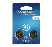 Renata CR2320 - Batteria a bottone al litio da 3 V, precisione svizzera per dispositivi fitness, chiavi auto e elettronica speciale, confezione da 2