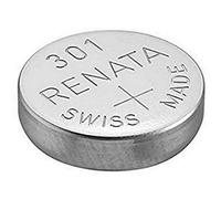 Renata 2x batterie per orologio 301 produzione svizzera argento ossido 1.5v(SR43SW)