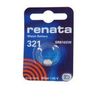 Renata 321 SR616SW - Batteria per orologio, 1,55 V, colore: Argento
